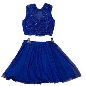 Royal Blue Tulle Skirt and Embellished Top Size 5